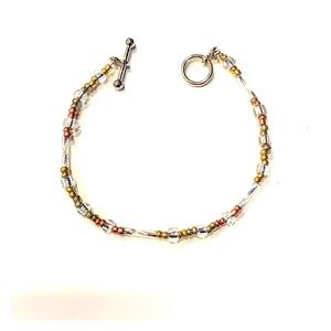 Kids gold, silver, bronze bracelet.